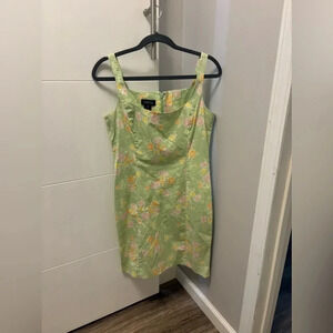 Jones New York Signature Women's Sz 10 Multicolor Floral Print Stretch Dress